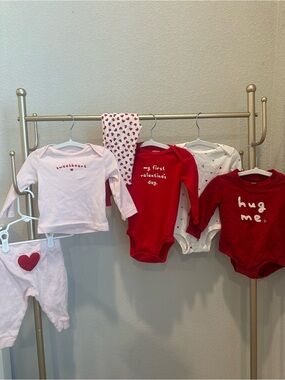 Carter's drop Valentine’s Day Baby Onesie Set